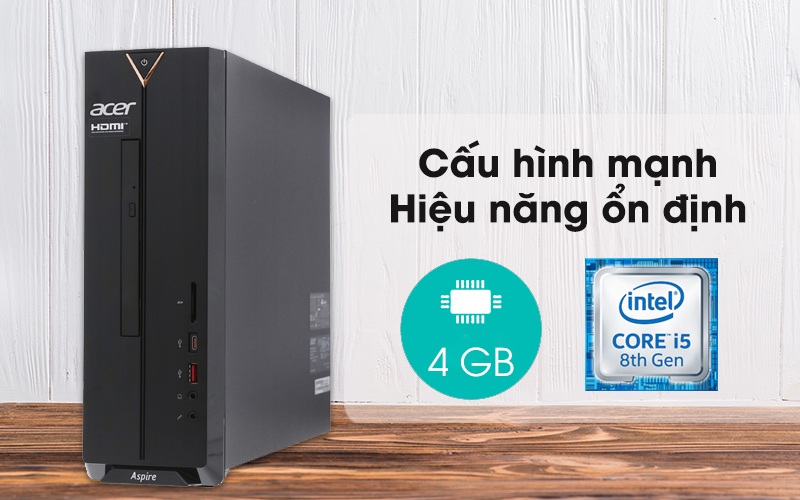 Acer Aspire XC-885 i5-8400/4GB/1TB/Bàn phím&Chuột/Win10