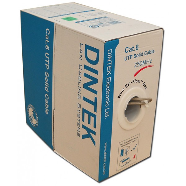 Cáp mạng Dintek CAT.5e UTP, 4 pair, 24AWG, 100m/thùng (1101-03004) chính hãng