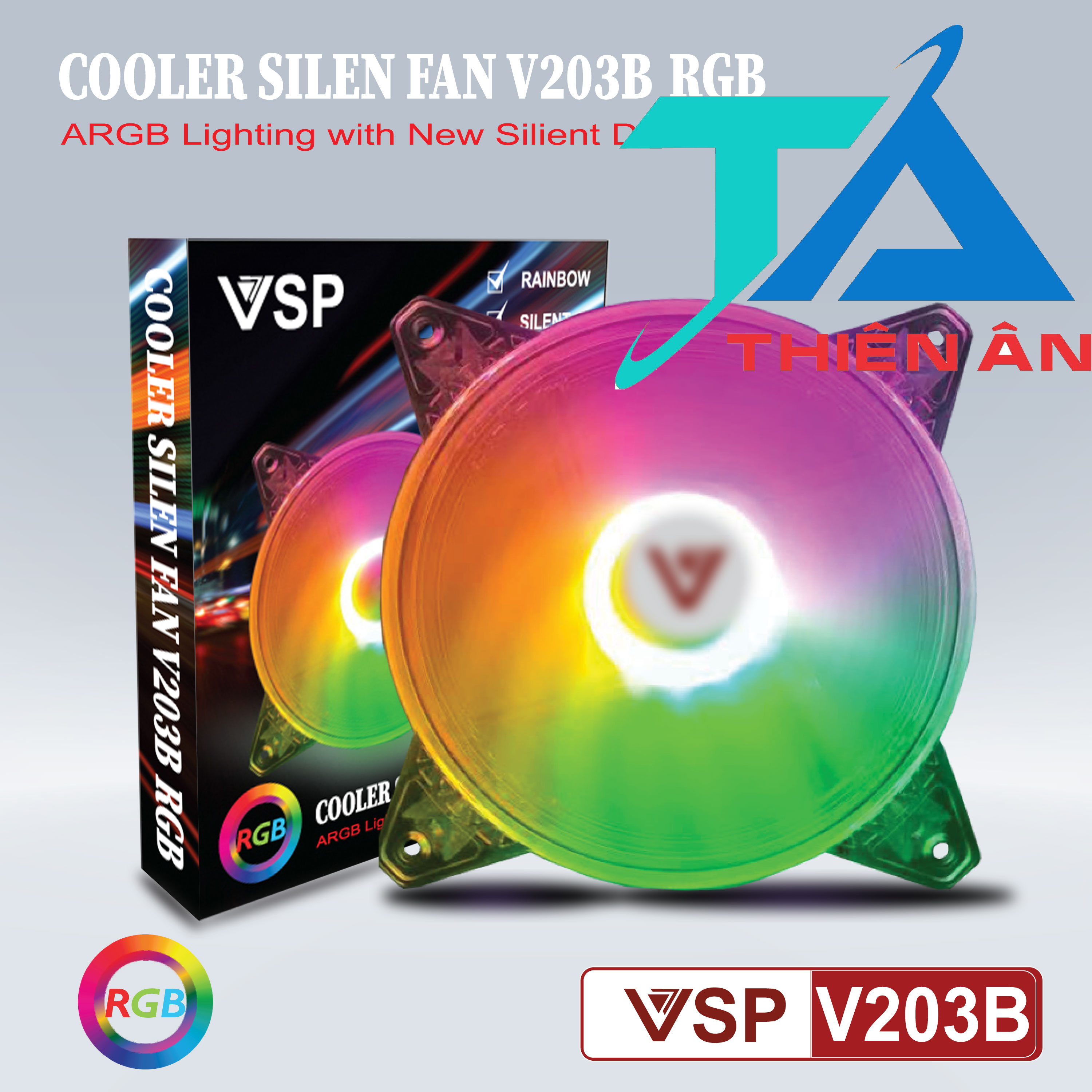 Fan case 12cm VSP Led RGB