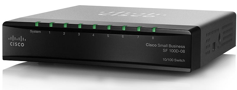 Cisco SD208 Desktop Switch, 8 Port 10/100 Mbps (SD208T)