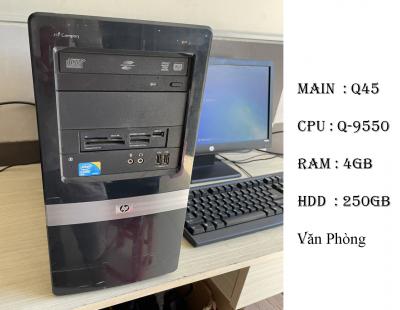 máy bộ HP cấu hình khủng main q45 chíp Q-9550 ram 4gb hdd 250gb quá nhanh cho văn phòng