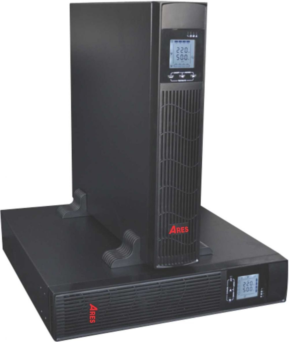 UPS 1KVA Ares AR901IIRT (900w) Online Rack/Tower