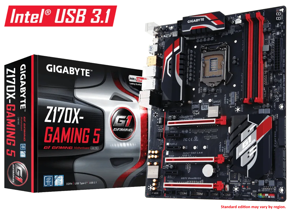 Main Gigabyte GA-Z170X-GAMING 5, Socket 1151 (GA-Z170X-GAMING 5)