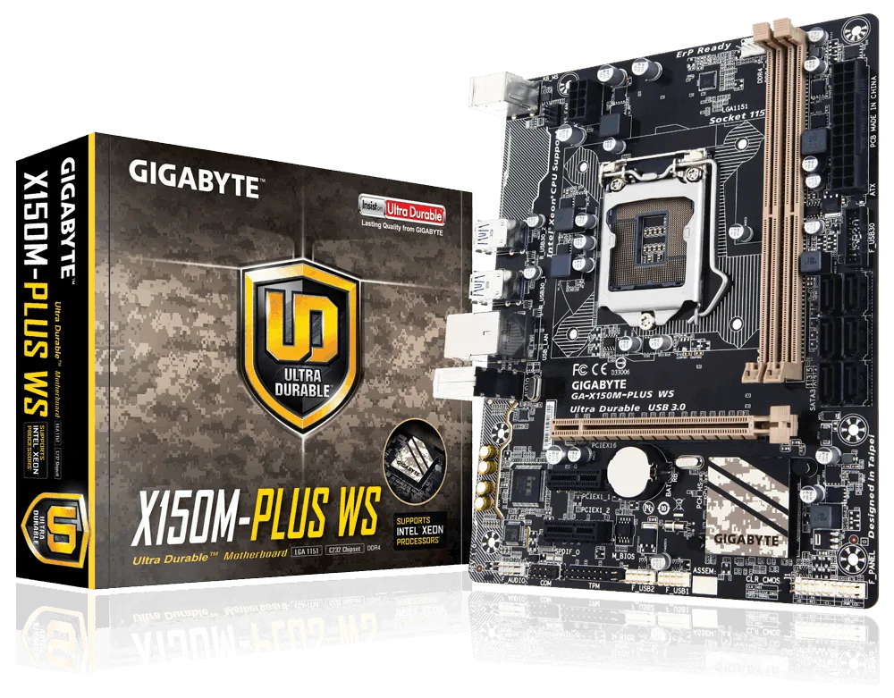 Main Server Gigabyte GA-X150M-PLUS WS, Socket 1151 (GA-X150M-PLUS WS)