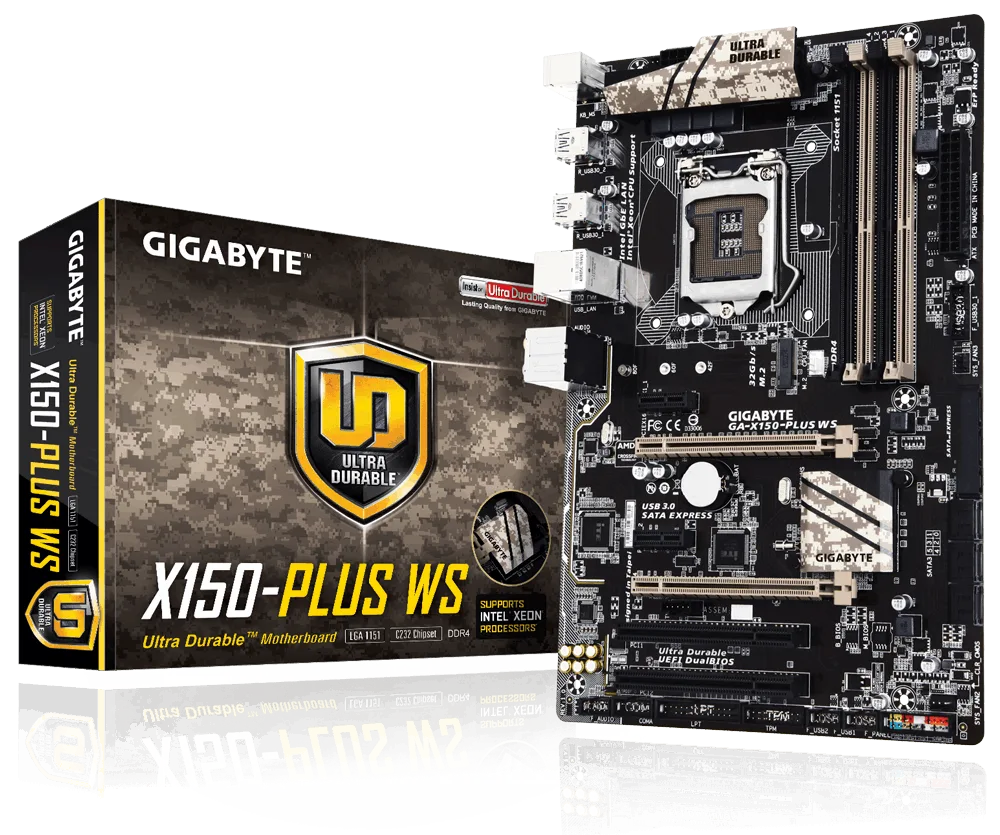 Main Workstations GA-X150-PLUS WS, Socket 1151, (GA-X150-PLUS WS)