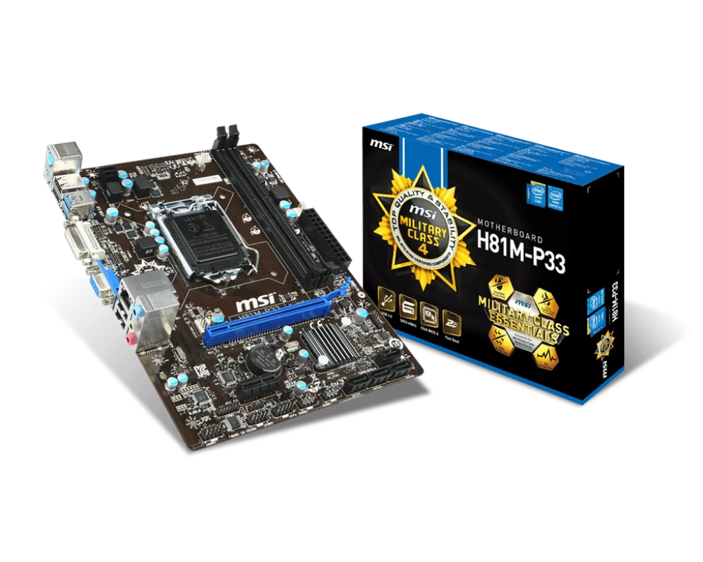 Mainboard MSI H81M-P33 Socket 1150 ( H81M-P33)