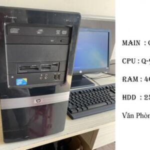 máy bộ HP cấu hình khủng main q45 chíp Q-9550 ram 4gb hdd 250gb quá nhanh cho văn phòng