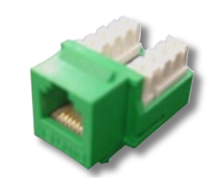 Ổ cắm thoại Dintek 90° Cat.3 Voice Keystone Jack. RJ12 (1305-01005)