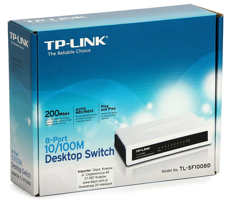 Switch TP-Link TL-SF1008D, 8 cổng 10/100Mbps
