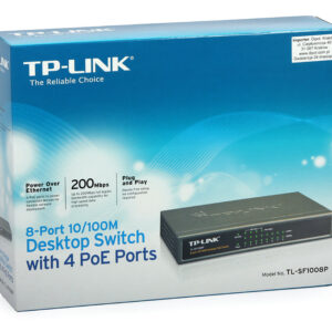 Switch TP-Link TL-SF1008P, Desktop 8 cổng 10/100Mpbs với 4 cổng PoE