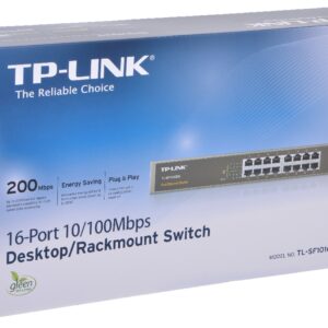 Switch TP-Link TL-SF1016DS, gắn tủ hoặc để bàn 10/100Mbps 16 cổng