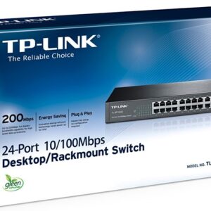 Switch TP-Link TL-SF1024D, lắp tủ hoặc để bàn 10/100Mbps 24 cổng