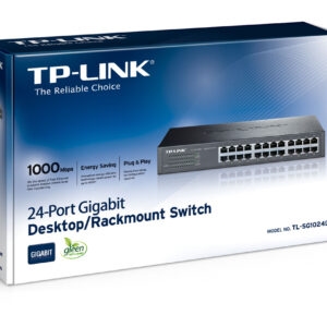 Switch TP-Link TL-SG1024D, lắp tủ hoặc để bàn 24 cổng tốc độ Gigabit