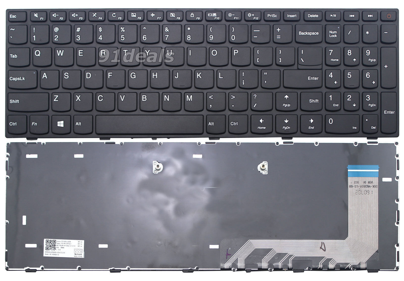 Bàn phím laptop Lenovo Ideapad 110-15ISK, 110-17ACL, 110-17IKB, 110-17ISK – 110-15ISK (GÓC,ZIN)