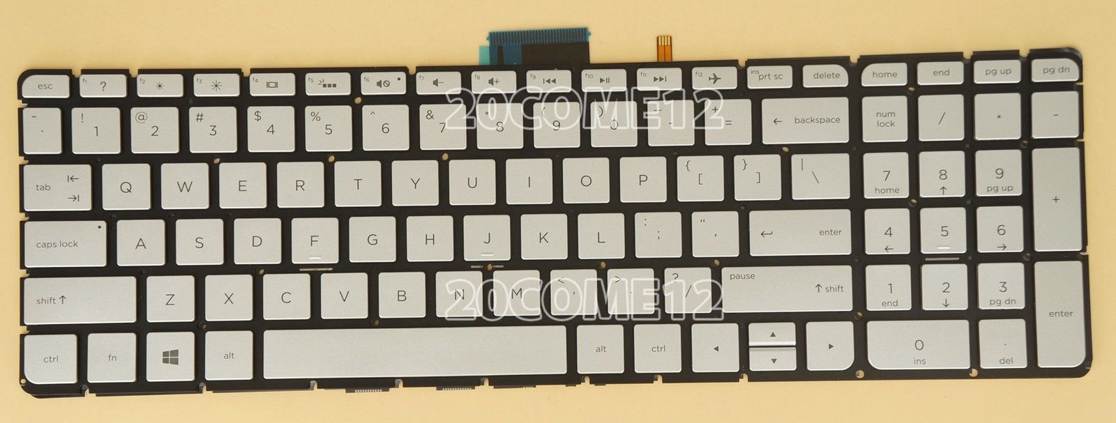 Bàn phím laptop HP Pavilion 15-ab, 15-ak, 15-aq, 15-au, 15-aw, 15-cc, 15-u, 15-w, 17-g – 15-AB000 BẠC