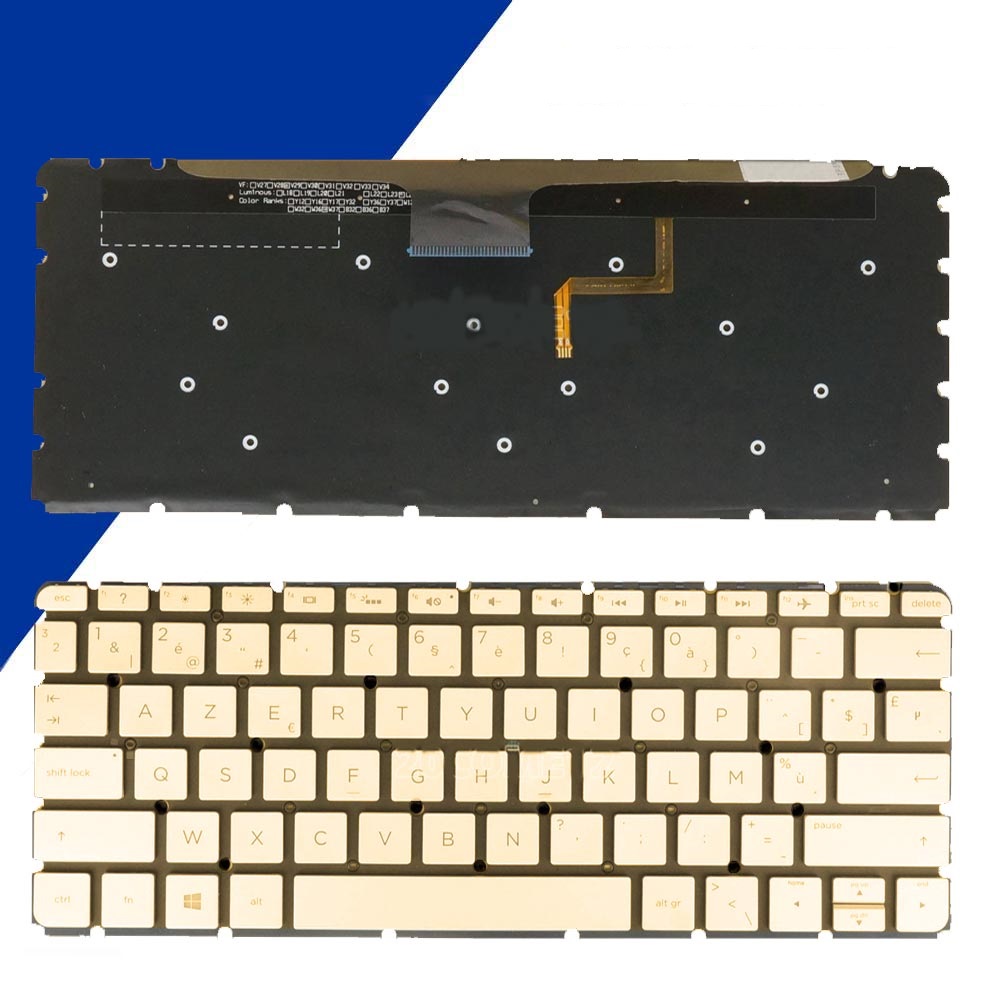 Bán bàn phím laptop Hp Envy 13-ab000, 13t-ab000 VÀNG CÁP NGẮN (CÓ ĐÈN)