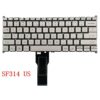 Bàn phím laptop Acer Swift SF114-31, SF114-32, SF314-41, SF314-54 – Có nút nguồn, cáp thẳng, màu bạc
