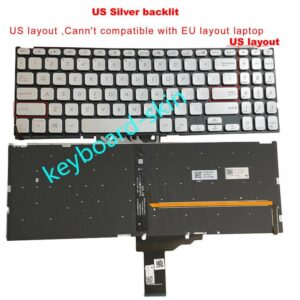 Bàn Phím Laptop Asus Vivobook X509 X509fa X509f X509fj X509ua X509ma X509ja F509 F509jp F509ma F509ub F509jb F509ja M509 Y5200f Y5000f Y5200fb Fl8700 Bạc (Có Đèn, Bh 6th)