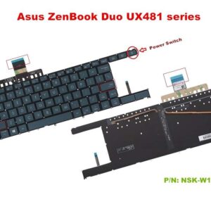 Bàn phím laptop Asus ZenBook Duo UX481 UX481F UX481FA UX481FAY UX481FL UX481FLY (CÓ ĐÈN, BH 6TH)