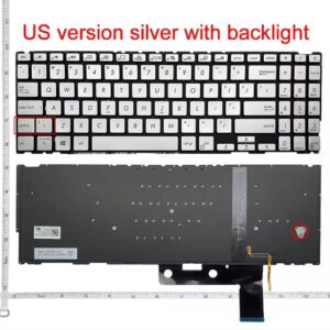 Bàn phím laptop Asus Zenbook UX533 UX533F UX533FD UX533FN BẠC (LED, BH 6TH)