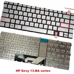 Bàn phím laptop HP Envy X360 13-ay000, 13-ba000, 13t-ba000, 13-bd000, TPN-C147, TPN-C145 BẠC (CÓ LỖ VÂN TAY) *CÁP DÀI*