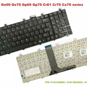 Bàn phím laptop MSI GE60 GE70 GT60 GT70 GX60 GX70 CR70 CX70, GT780 GT780DX GT783, MS-16, MS-1762 (KHÔNG ĐÈN)