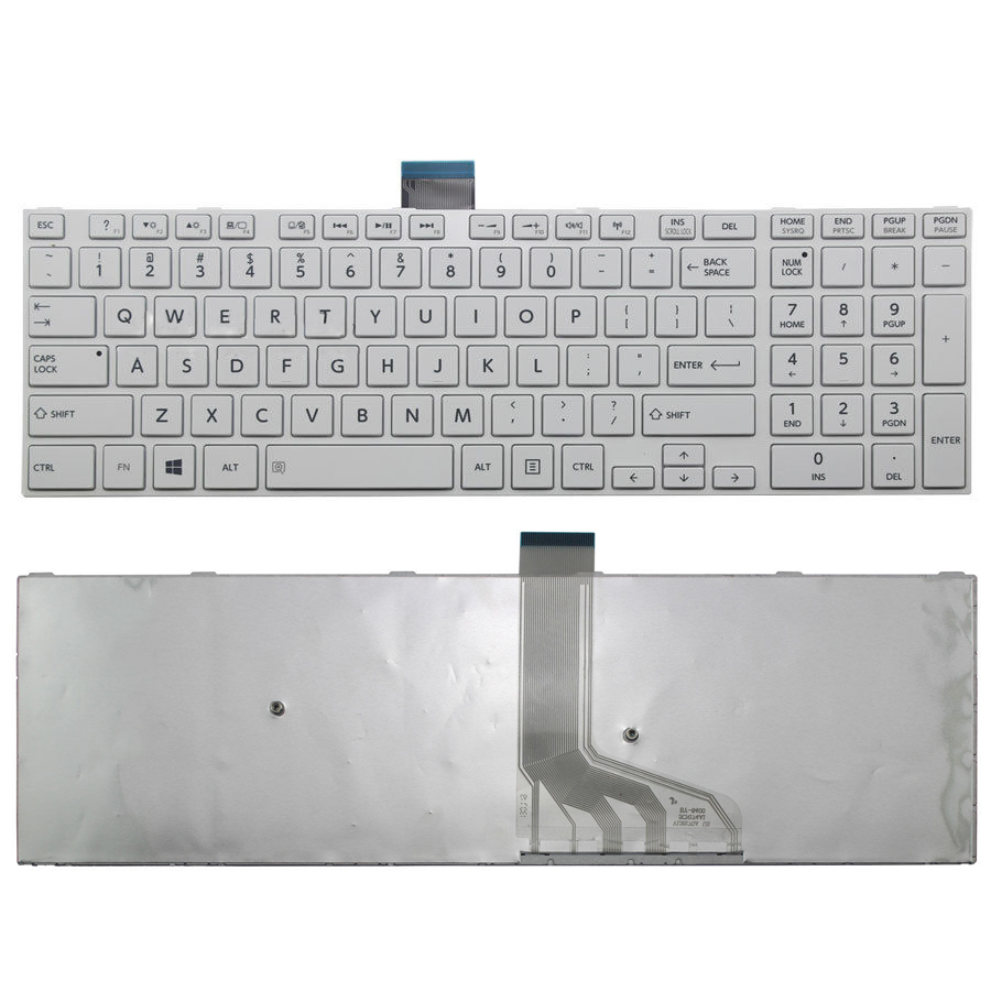 Bàn phím laptop Toshiba Satellite L50-A, L50D-A, L50t-A, L55-A, L55D-A, L55t-A C70-A, C70-B, C70D TRẮNG