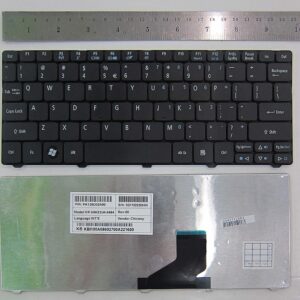 Bàn phím laptop Acer Aspire One 521 522 532 533 D255 D257 D260 D270 D532 N57 NAV50 NAV51 NAV70 PAV70 ZE6 ZE7 – D255/532 ĐEN