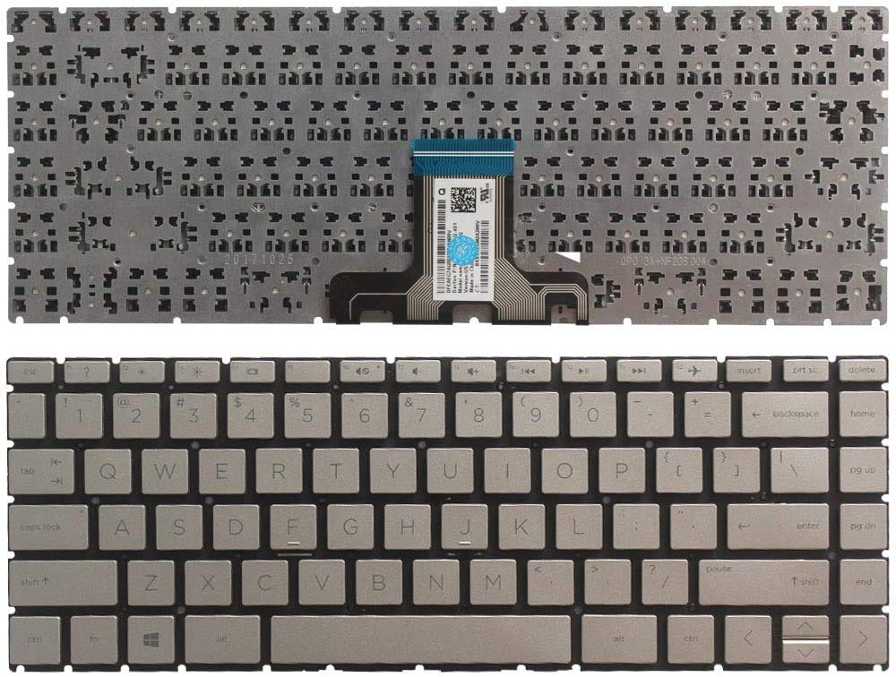 Bàn phím laptop HP 14-ce000, 14-cf000, 14s-cf000, 14-cr000, 14s-cr000, 14-ck000, 14-cm000, 14-da000, 14-df000, 14s-df000, 14-dh000, 14-dk000, 14s-dk000, 14-ma000, 14-dg000, 340s G7 BẠC (ZIN)