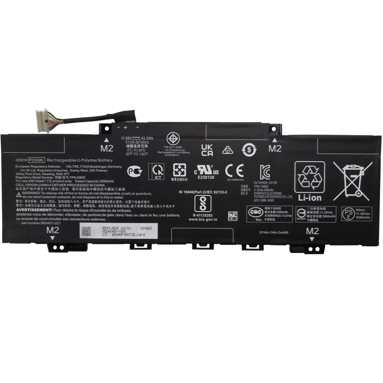 Pin laptop Hp Pavilion Aero 13-be 13-be000, Hp Pavilion X360 Convertible 14-dy 14-dy000, Pavilion X360 15-er 15-er000, PC03XL (ZIN) – 3 CELL