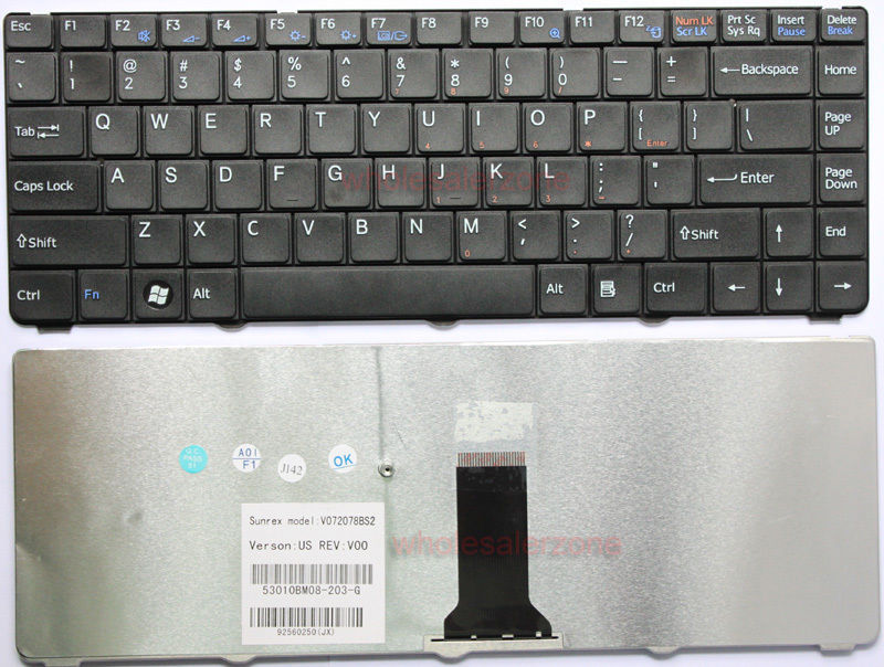 Bàn phím laptop Sony Vaio VGN-NR, VGN-NS – VGN-NR ĐEN