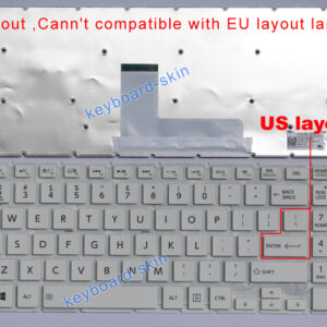 Bàn phím laptop Toshiba L50-B, L50D-B, L50t-B, L55-B, L55D-B, L55t-B, L50-C, L55-C, C55-C, C55t-C – L50-B TRẮNG