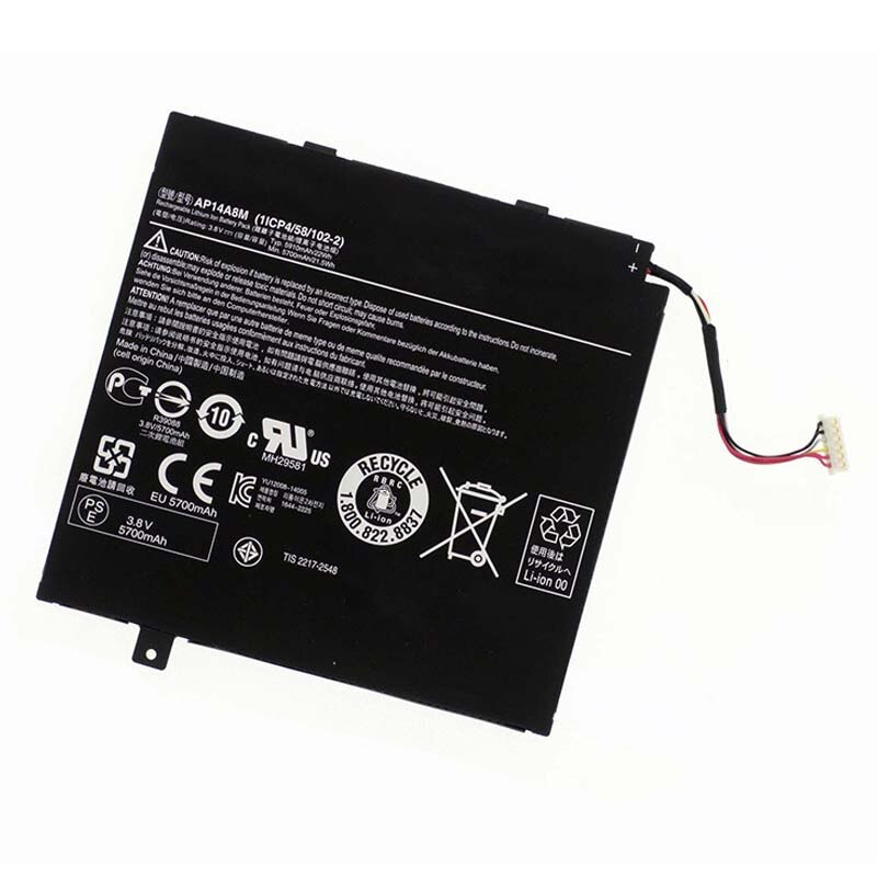 Pin laptop Acer Aspire Switch 10 SW5-011, SW5-012, SW5-015, 10-inch Tablet AP14A8M (ZIN) – 1 CELL