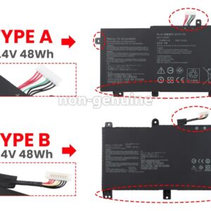 Pin laptop Asus Gaming TUF FX504 FX505 FX506 FX80 FX86 TUF565 TUF554, TUF 15 FA506, TUF 17 FA706, ROG Strix G15 G512 G512LI G531 G531G, B31N1726 cáp thẳng ngắn (ZIN) – 3 CELL