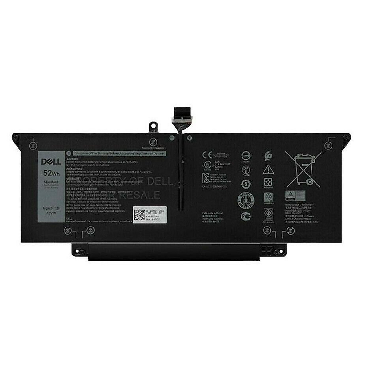 Pin laptop Pin laptop Dell Latitude 7310, Latitude 7310 (2-in-1), Latitude 7410, Latitude 7410 (2-in-1), 35J09 Y7HR3 WY9MP XMV7T YJ9RP 7YX5Y 52WH JHT2H (ZIN) – 4 CELL *KO KÉN WH*