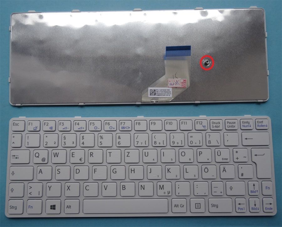 Bàn phím laptop Sony Vaio SVE11 TRẮNG