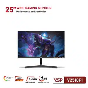 Màn Hình VSP V2510F1 25 Inch VA FHD 100Hz 1ms – Hiển Thị Mượt, Giá Tốt Cho Game & Văn Phòng